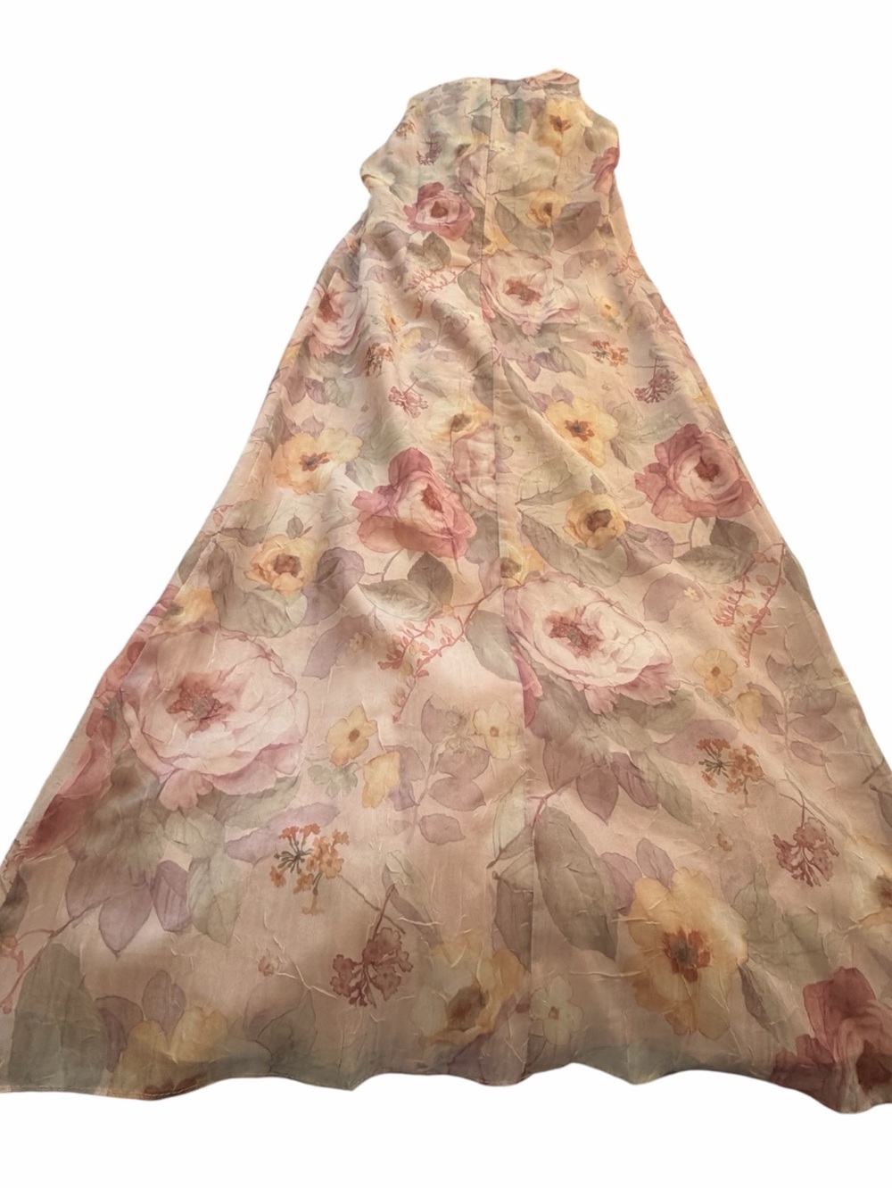 Vintage Algo Sleeveless Maxi Dress in Soft Blush-Measurements state Size Medium - Picture 9 of 15
